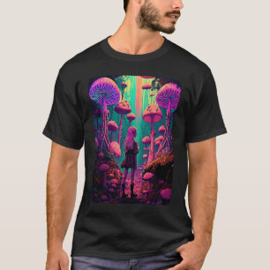 Psychedelic Fairy In The Mushroom Forest  1 T-Shirt