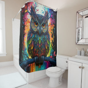 Psychedelic Fantasy Hippy Owl