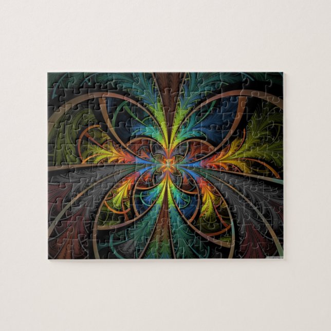 Psychedelic Feathers Jigsaw Puzzle (Horizontal)