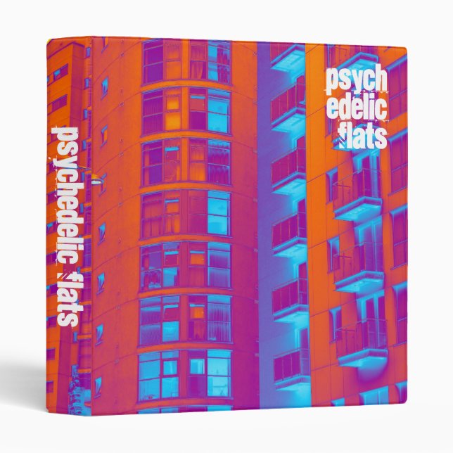 Psychedelic Flats (1in) Binder (Front/Spine)