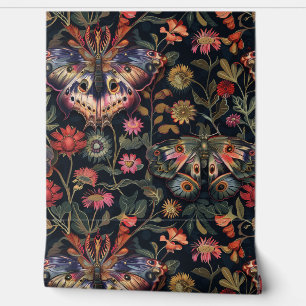Psychedelic Flight Tapestry Botanical Wallpaper