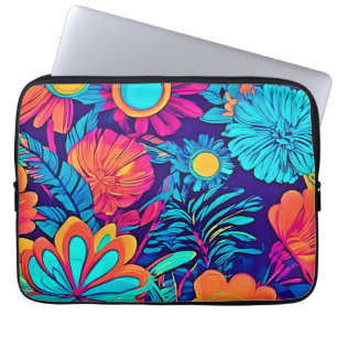 Psychedelic Floral Tapestry Laptop Sleeve