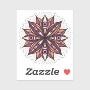 Psychedelic Flower Art with Trippy Creepy Eyes