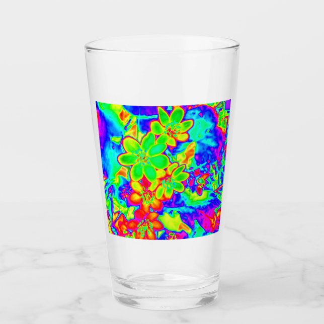 psychedelic flowers 3 glass (Front)