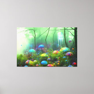 Psychedelic Forest: Colourful Wall Art Print