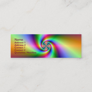 Psychedelic Four Wind Spiral Business Card