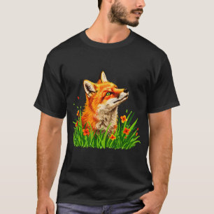 Psychedelic Fox Swirl Abstract Colourful T-Shirt