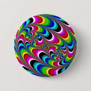 Psychedelic - Fractal 2 Inch Round Button