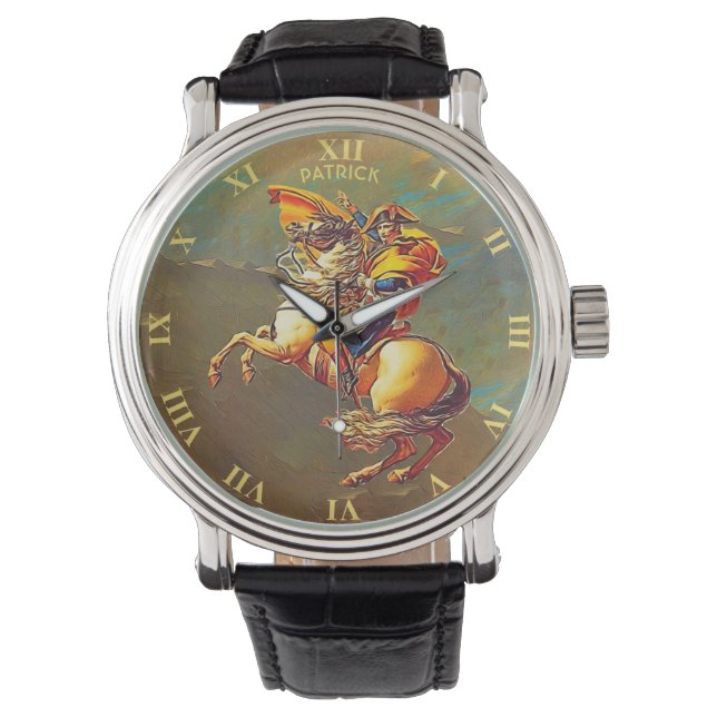 Psychedelic Fractal Famous Napoleon By David Watch (Front)