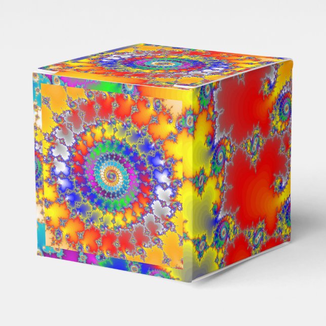 Psychedelic Fractal Favor Box (Front Side)