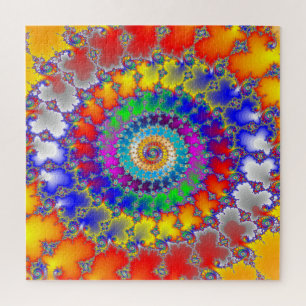 Psychedelic Fractal Jigsaw Puzzle