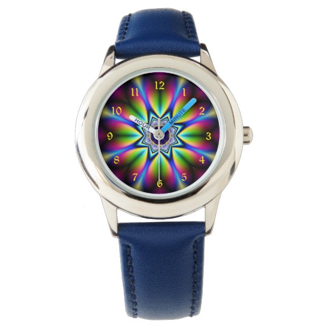 Psychedelic Fractal Kaleidoscope Watch (Front)