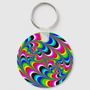 Psychedelic - Fractal Keychain