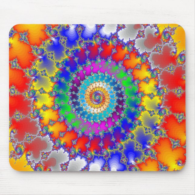 Psychedelic Fractal Mouse Pad (Front)