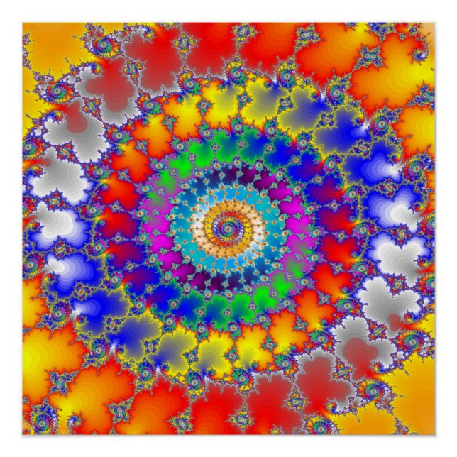 Psychedelic Fractal Poster (Front)