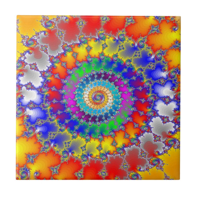 Psychedelic Fractal Tile (Front)