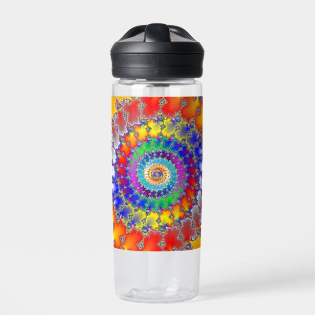 Psychedelic Fractal Water Bottle (Front)