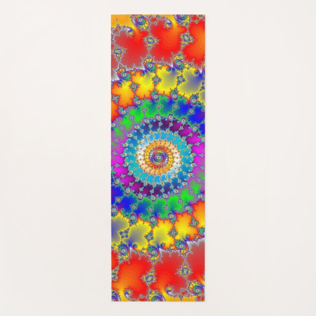 Psychedelic Fractal Yoga Mat (Front)