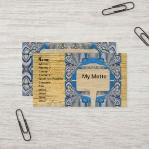 Psychedelic Fun Fractal Pattern & Text Business Card