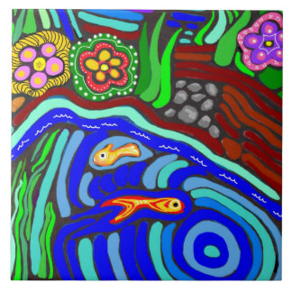 Psychedelic Garden Tile