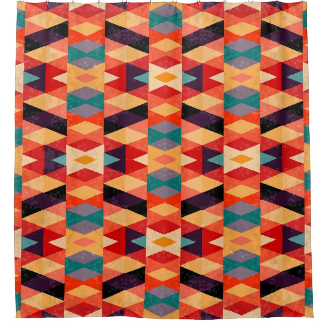 Psychedelic Geometric Background: Vintage Grunge. (Front)