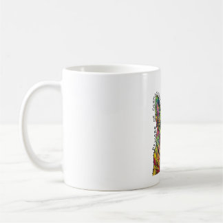 Psychedelic German Shepherd Heart Coffee Mug