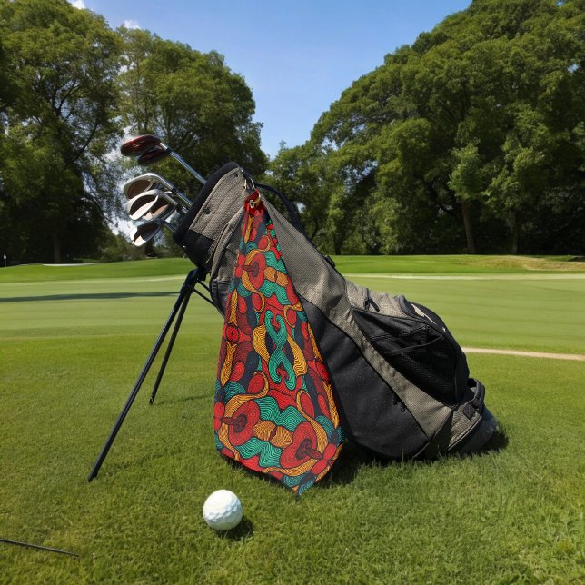 psychedelic golf towel (golf towel
)