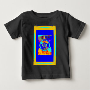 Psychedelic Groove: Pop Art Abstract Energy Baby T-Shirt