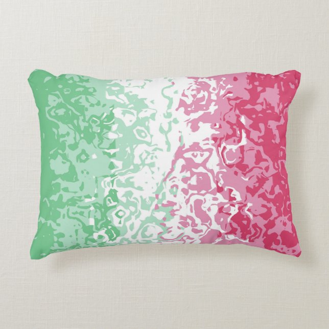 Psychedelic Groovy Abstract Abrosexual Pride Flag Accent Pillow (Front)