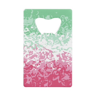 Psychedelic Groovy Abstract Abrosexual Pride Flag Credit Card Bottle Opener