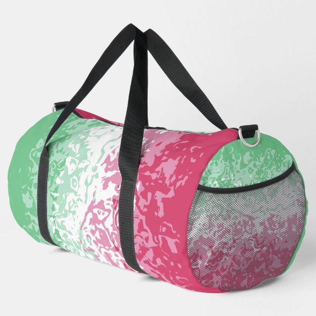 Psychedelic Groovy Abstract Abrosexual Pride Flag Duffle Bag (Right Corner)