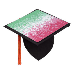 Psychedelic Groovy Abstract Abrosexual Pride Flag Graduation Cap Topper