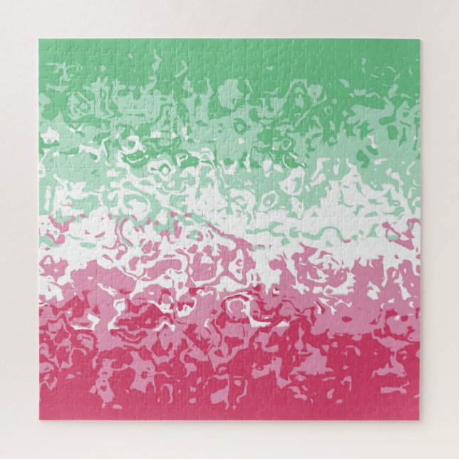 Psychedelic Groovy Abstract Abrosexual Pride Flag Jigsaw Puzzle (Vertical)