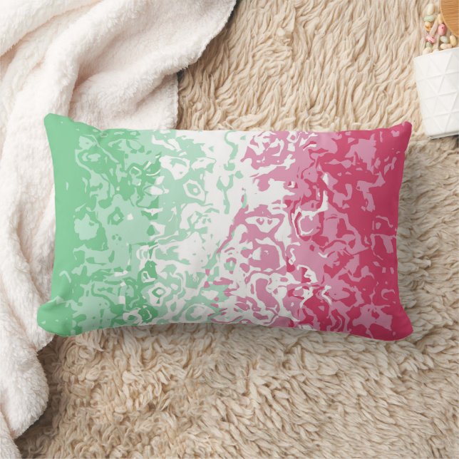 Psychedelic Groovy Abstract Abrosexual Pride Flag Lumbar Pillow (Blanket)