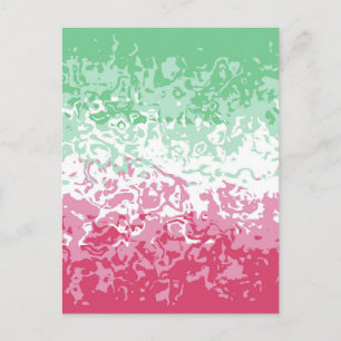 Psychedelic Groovy Abstract Abrosexual Pride Flag Postcard