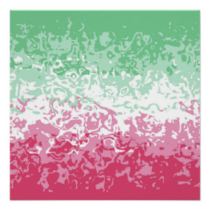 Psychedelic Groovy Abstract Abrosexual Pride Flag Poster