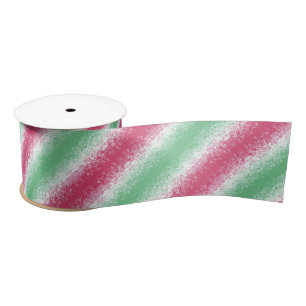 Psychedelic Groovy Abstract Abrosexual Pride Flag Satin Ribbon