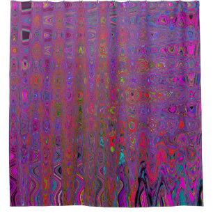 Psychedelic Groovy Magenta Retro Atomic Waves