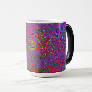 Psychedelic Groovy Magenta Retro Liquid Swirl Magic Mug