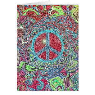 Psychedelic Groovy Trippy Peace Sign