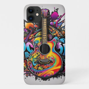 Psychedelic Guitar iPhone 11 Case