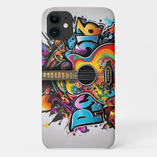 Psychedelic Guitar iPhone 11 Case