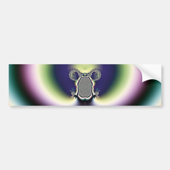 Psychedelic Heart Bumper Sticker (Front)