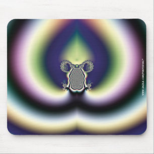 Psychedelic Heart Mouse Pad