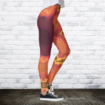 Psychedelic Hippie Flower Orange Purple and Yellow Leggings<br><div class="desc">This psychedelic kaleidoscope design features vibrant orange,  purple,  and yellow. A vivid trippy design inspired by fractals,  mandalas,  and tie dye. Get this beautiful hippie design now and add some groovy colors to your life!</div>