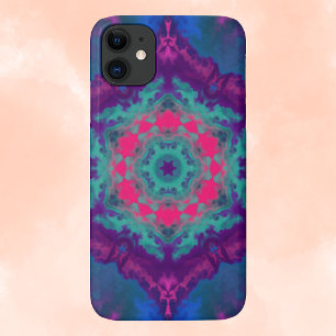 Psychedelic Hippie Purple, Blue, and Pink iPhone 11 Case