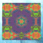 Psychedelic Hippie Purple Orange and Green Scarf<br><div class="desc">This psychedelic kaleidoscope design features purple,  green,  and orange. Vibrant trippy visuals for the modern hippie or anyone who loves bright colours!</div>