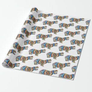 Psychedelic Hippopotomus Wrapping Paper