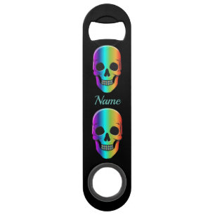 Psychedelic Human Skull Thunder_Cove Bar Key