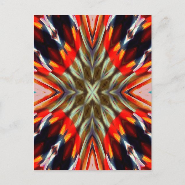 Psychedelic Illusion Abstract Postcard (Front)